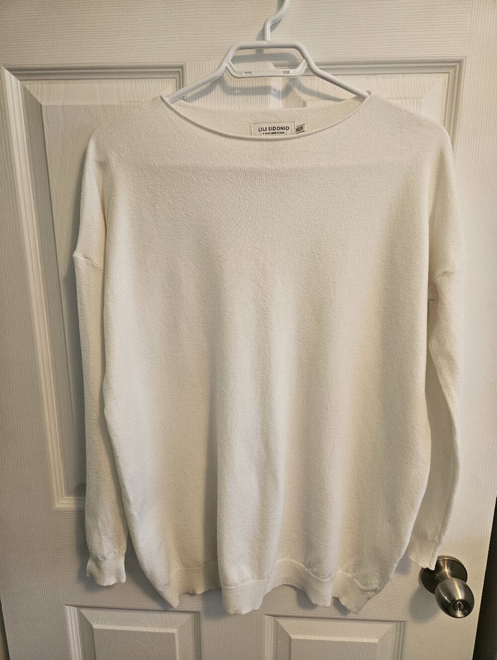 Molly Bracken White Crew & Scoop Neck Sweater - Picture 2 of 4